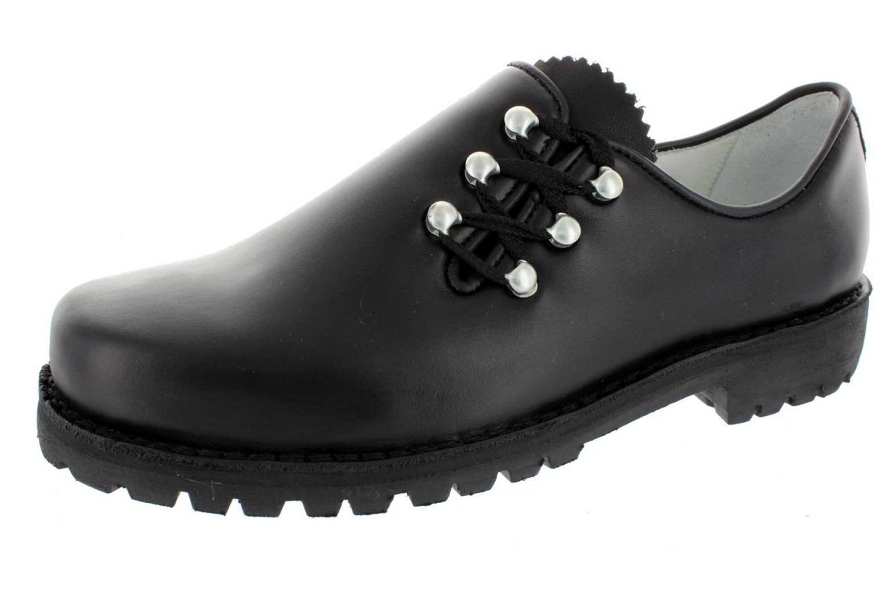 518-H-W - Allgäuer Trachtenschuhe mit Haken und Seitenschnürung